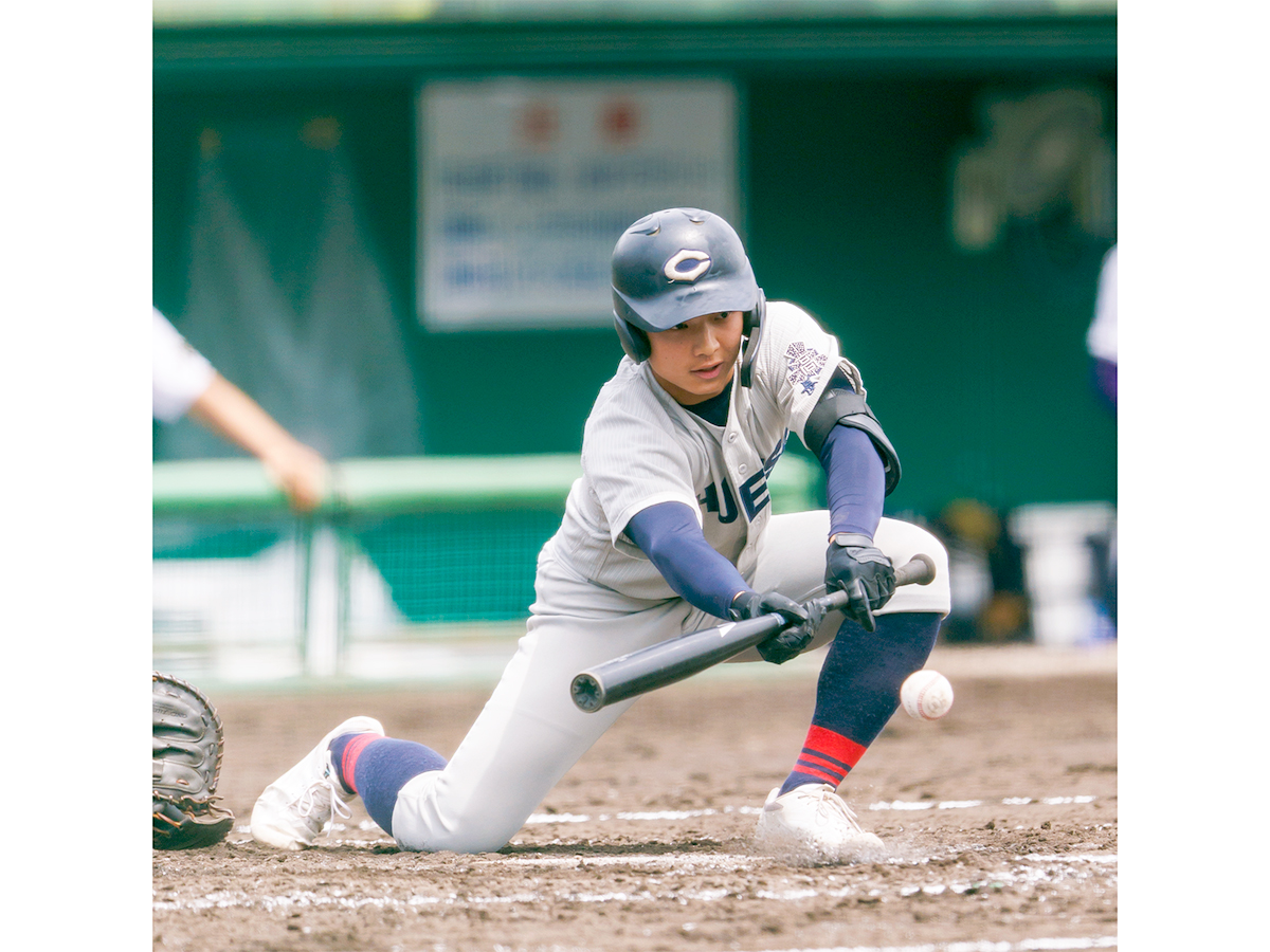 中越打線の軸として活躍が期待される山岸宏成捕手（３年）