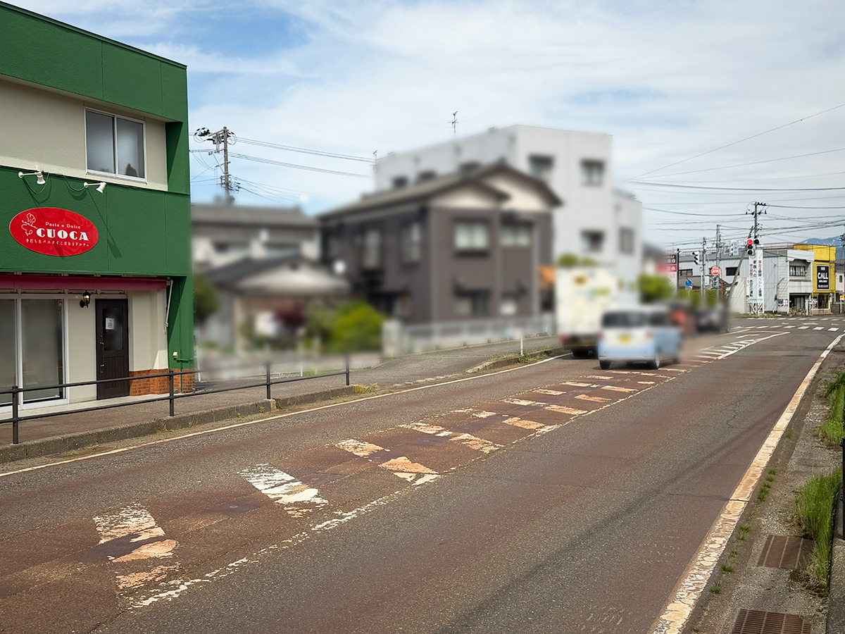 Pasta e Dolce CUOCA　店舗前道路