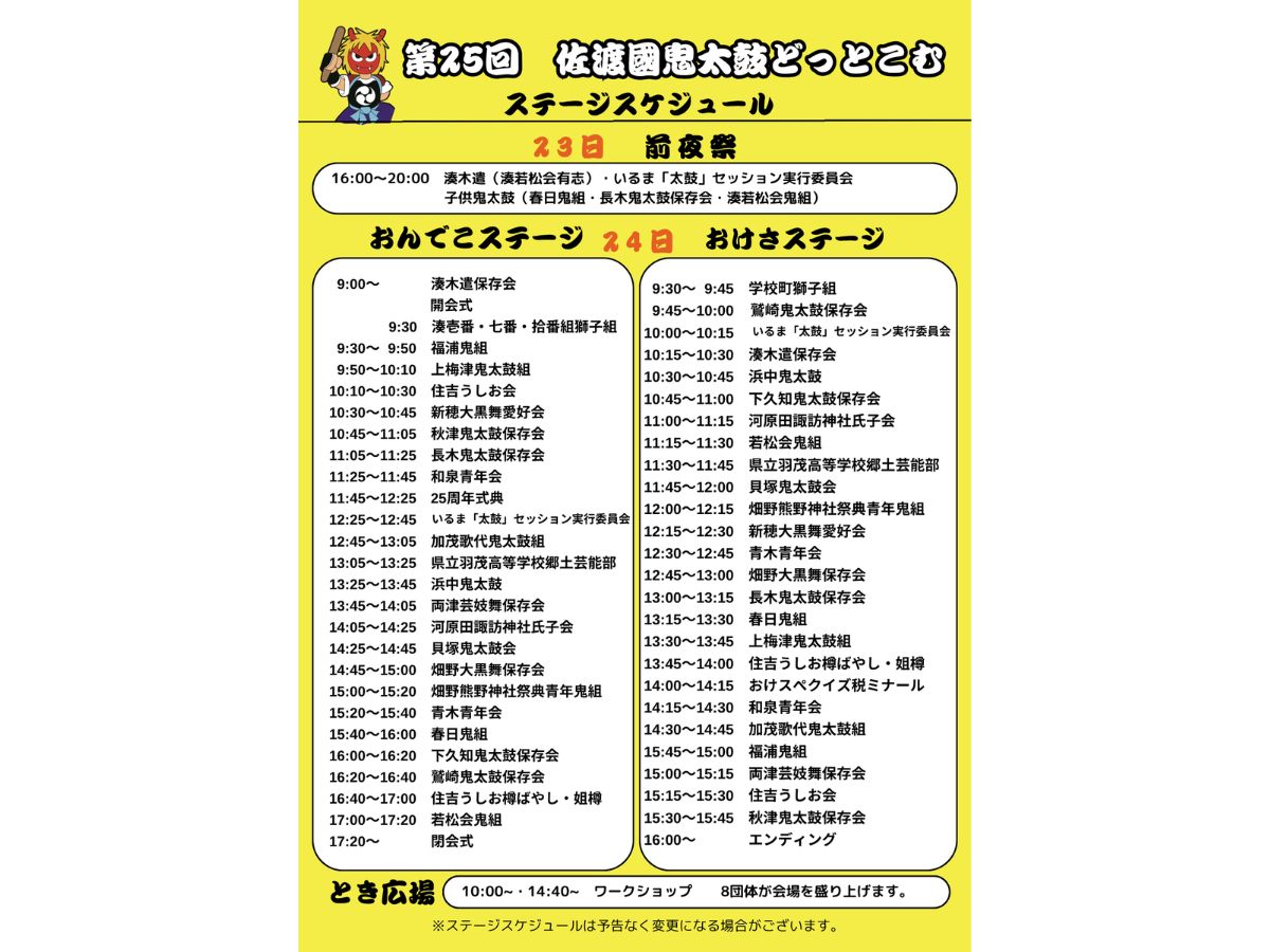 佐渡鬼太鼓どっとこむ