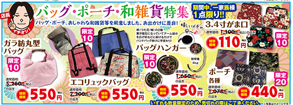 たちばなアピタ新潟亀田店 大決算セールのチラシ