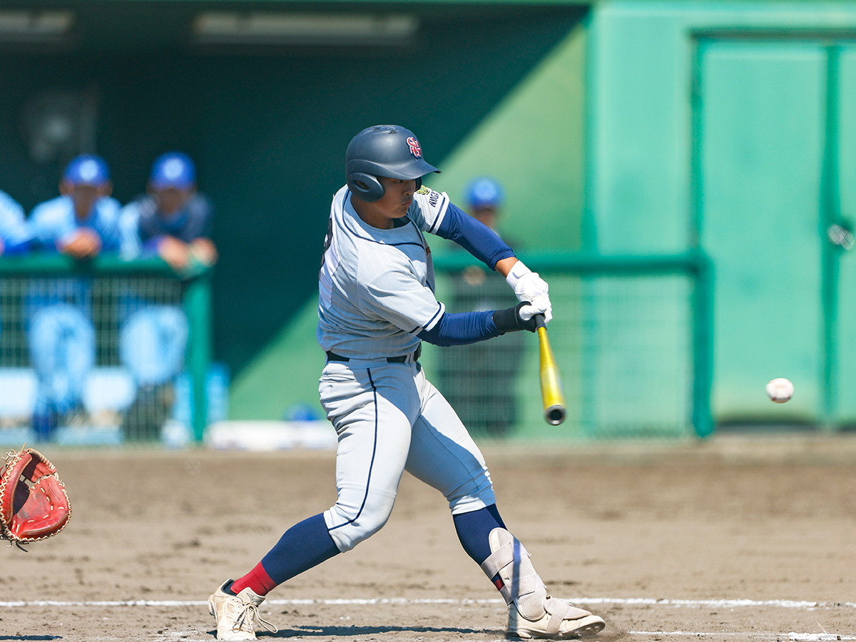 強力打線が特長の関根学園。その中心となる兼村哲也内野手（3年）