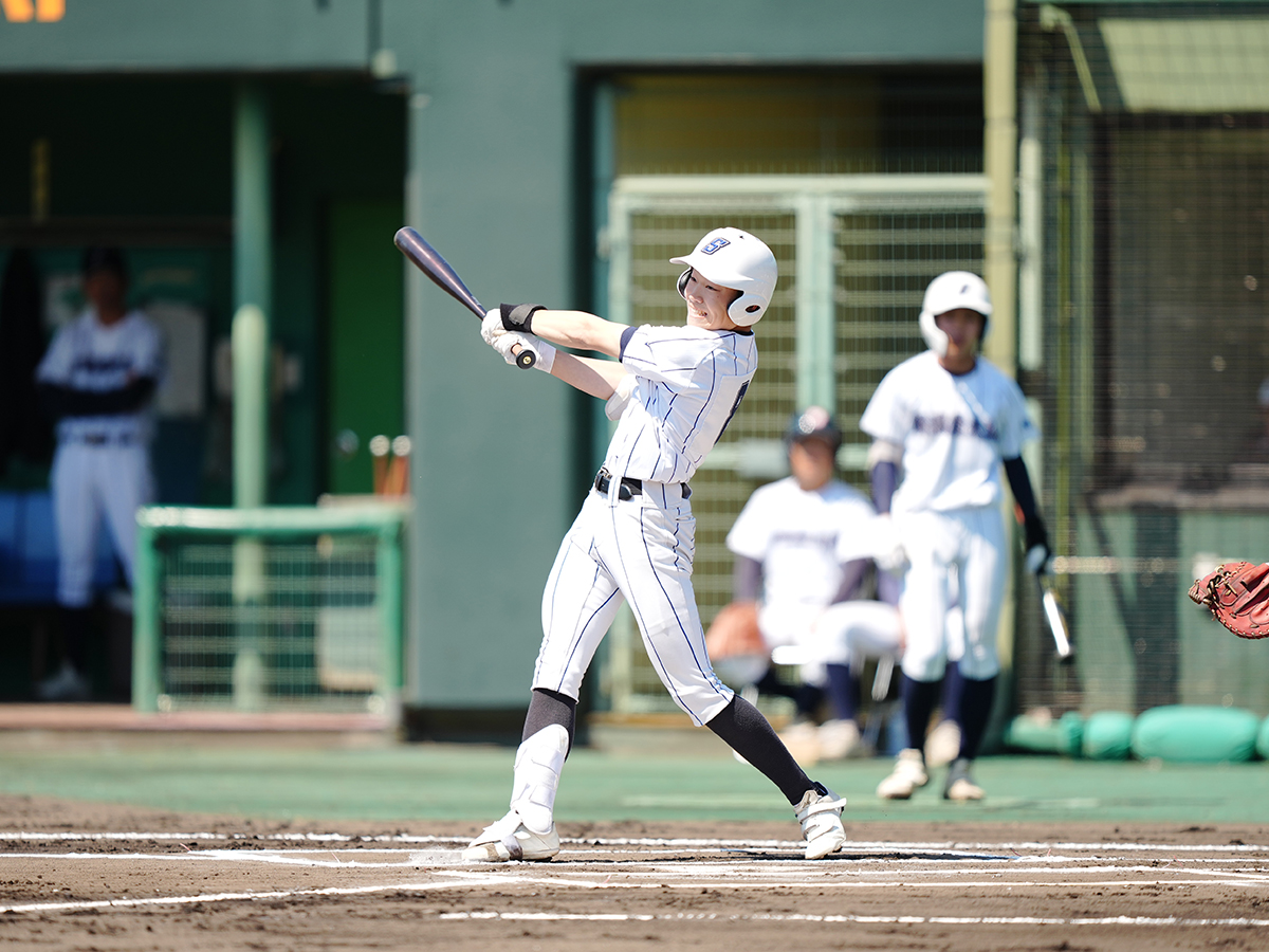 新潟産業大学付属の機動力野球を象徴するリードオフマン、小川幸士外野手（3年）