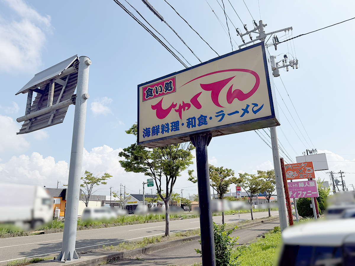 食い処飲み処ひゃくてん_看板