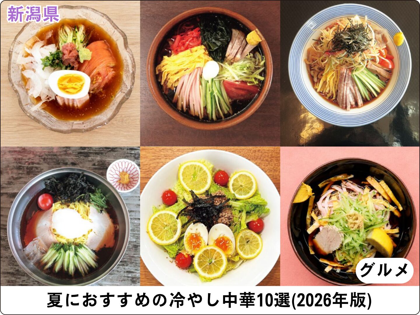 夏におすすめの冷やし中華10選(2026年版)