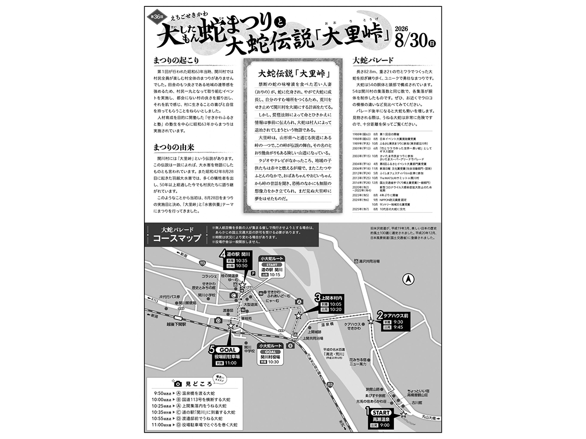 大したもん蛇まつり