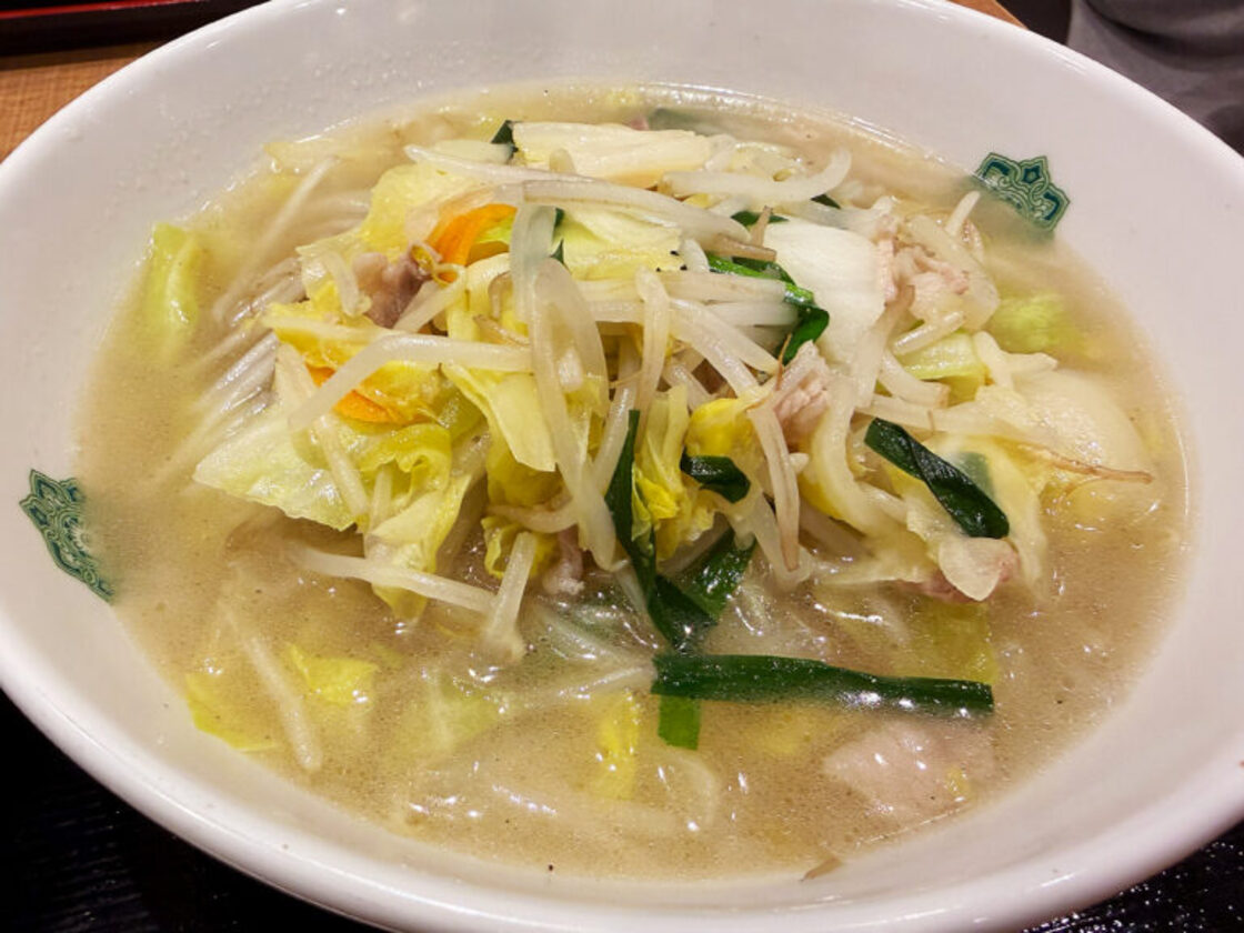 熱烈中華食堂 日高屋の野菜たっぷりタンメン