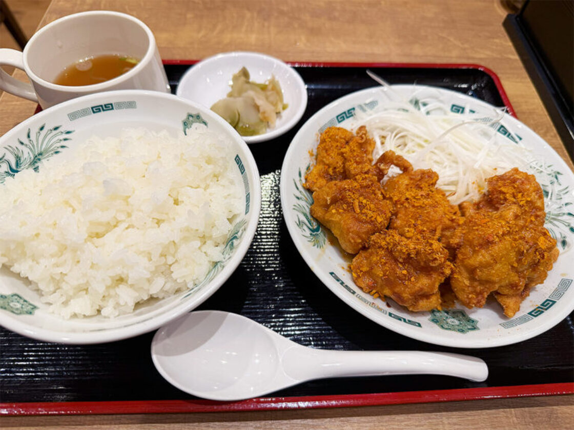 熱烈中華食堂 日高屋のWドラゴンチキン定食