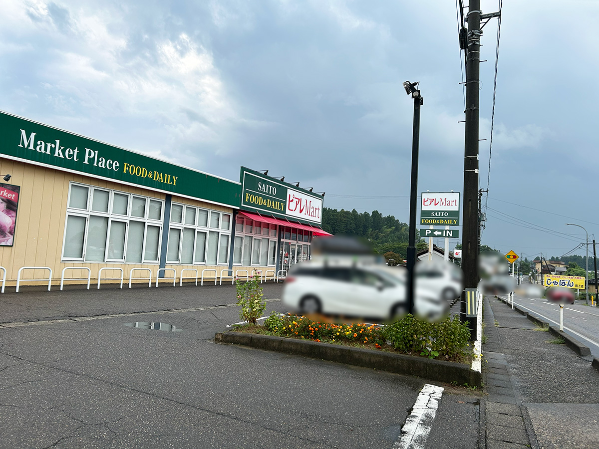 スーパーのアオキ 新潟田上店の外観