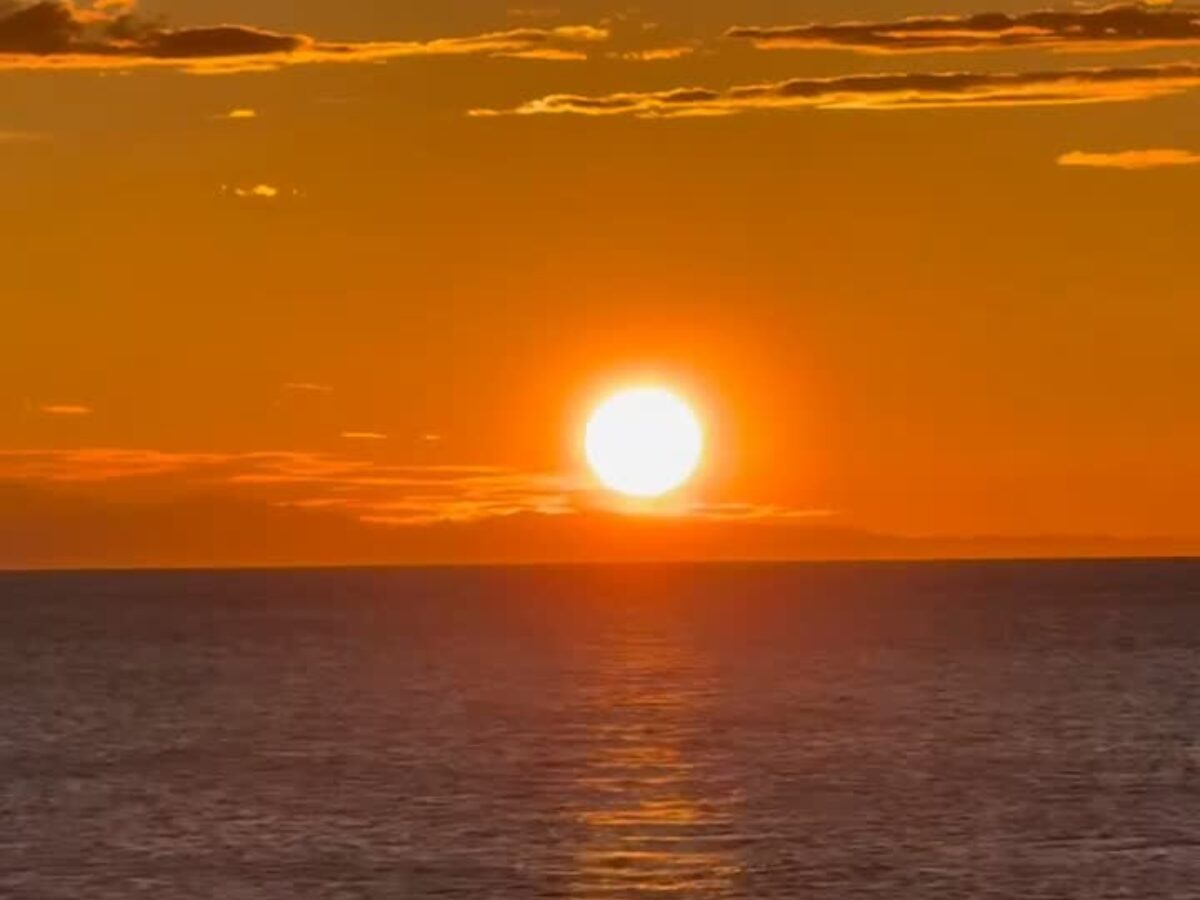 パラディソから見える夕日