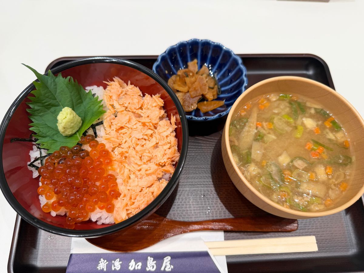 加島屋ショップのさけ親子丼