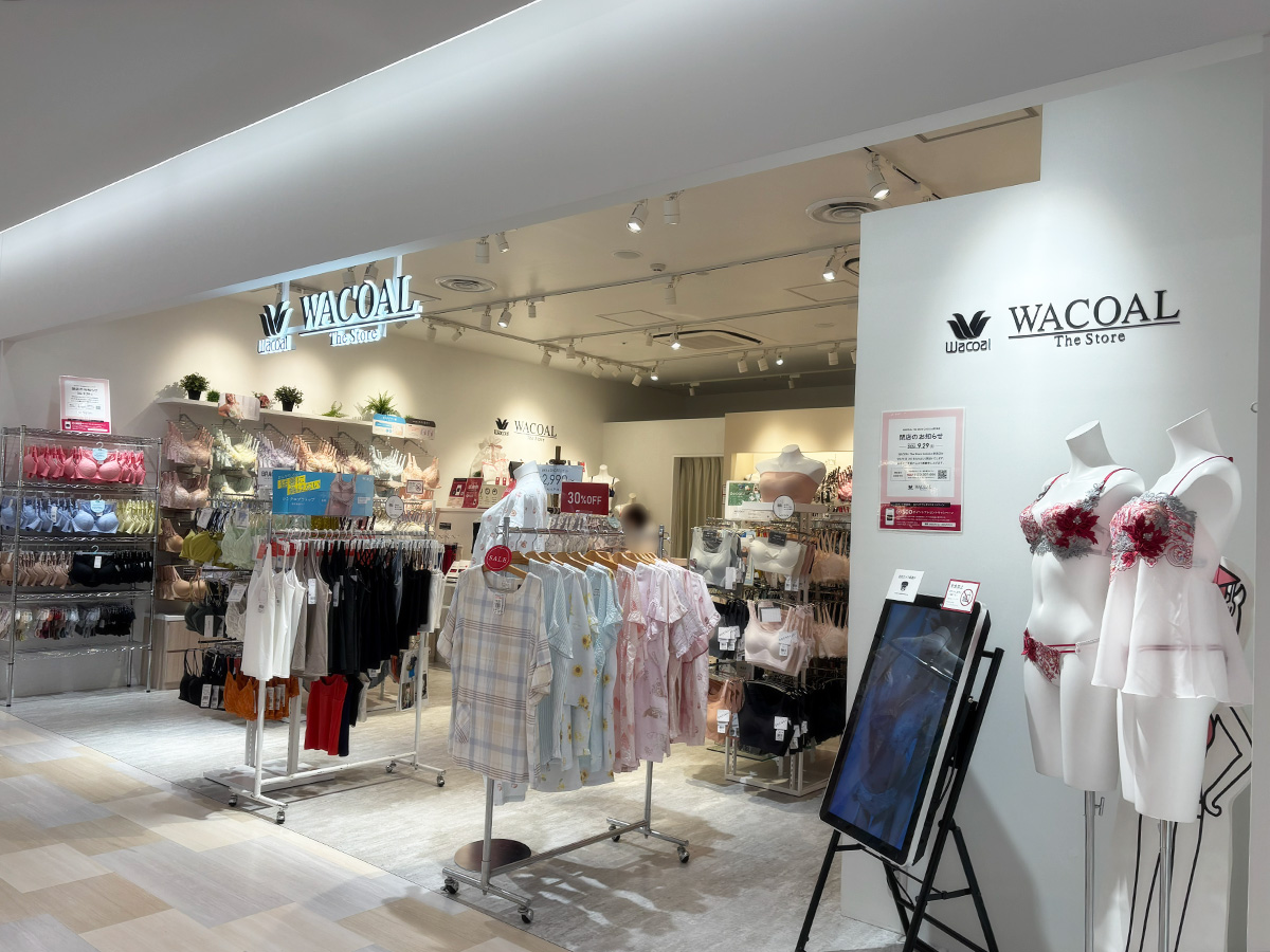 WACOAL The Store CoCoLo新潟店の外観