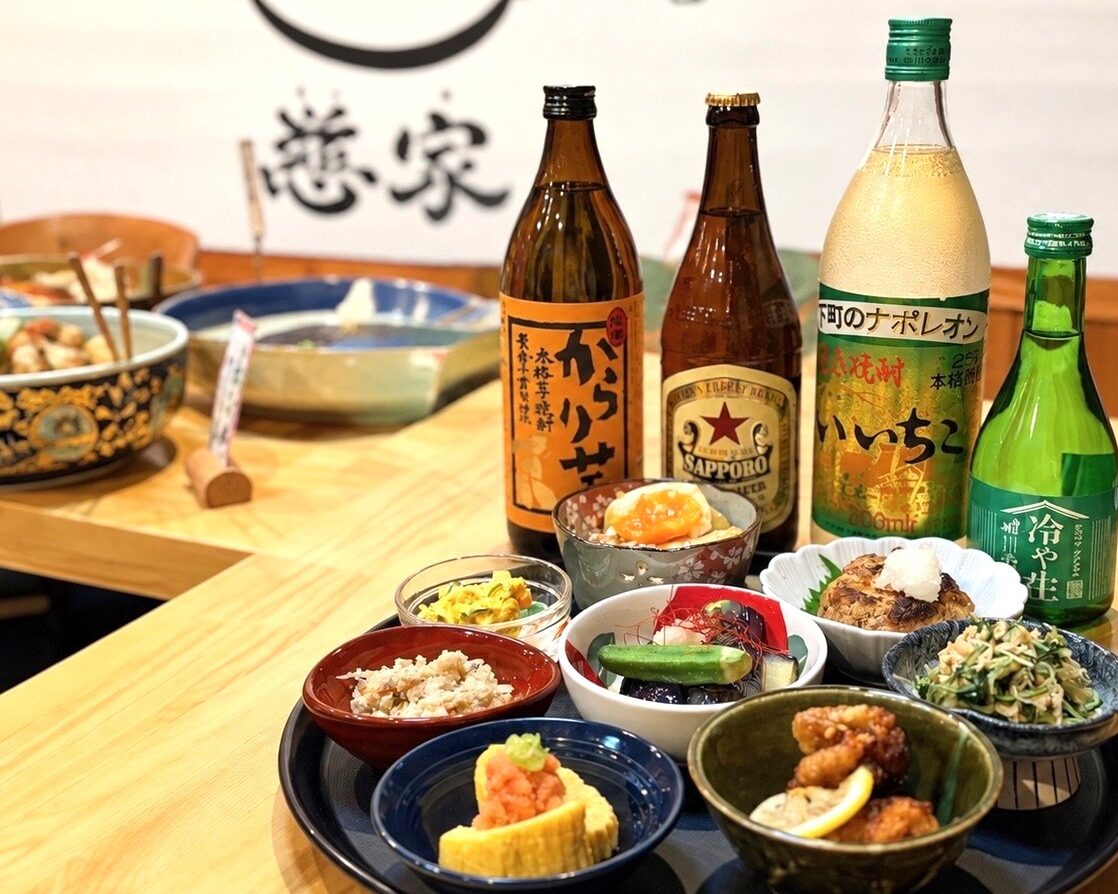 和酒愉 慈家の料理の一例