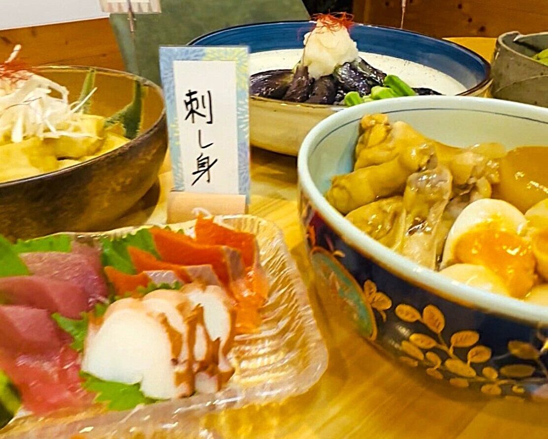 和酒愉 慈家の料理の一例