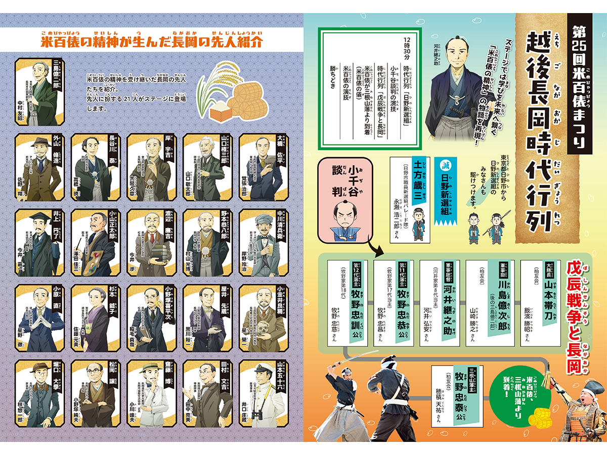 第25回米百俵まつり_先人紹介ブース