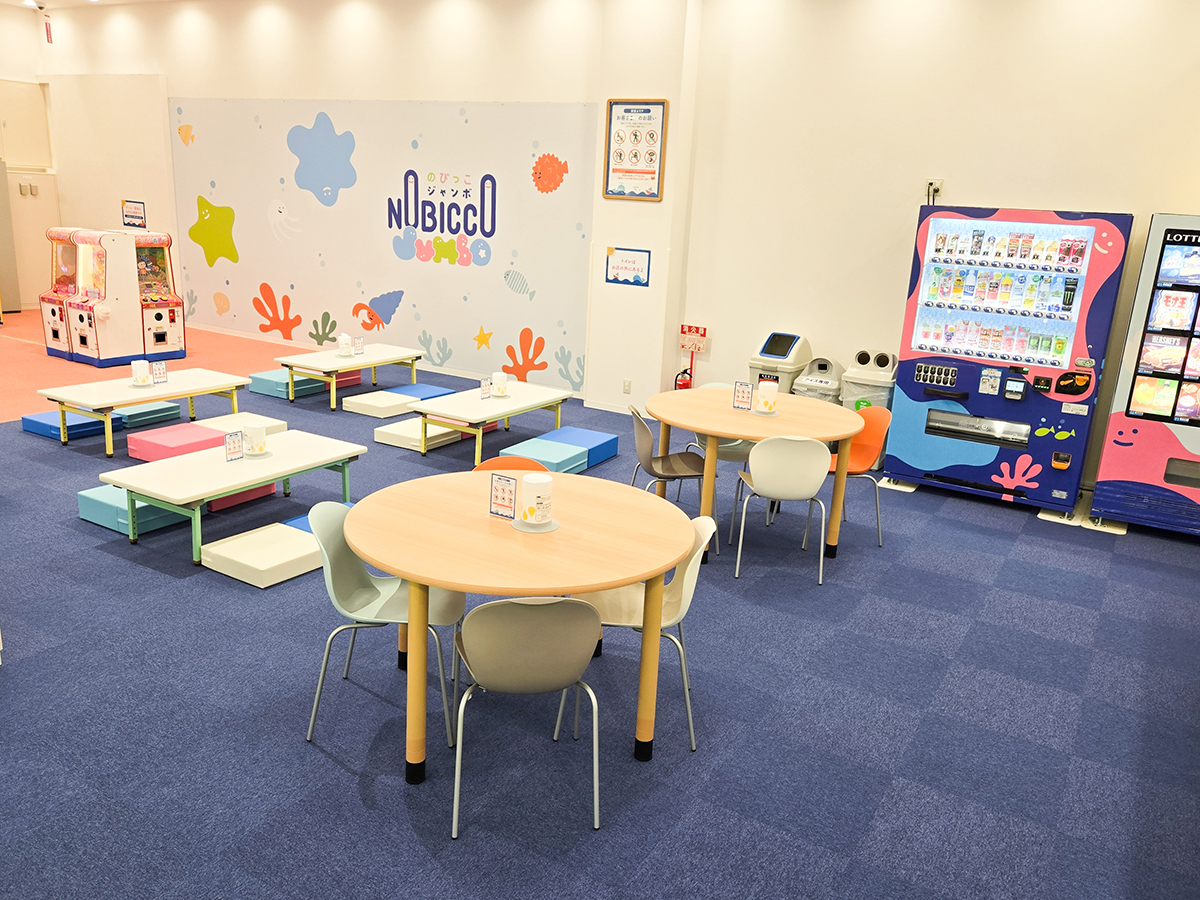 のびっこジャンボ 新発田店の休憩スペース