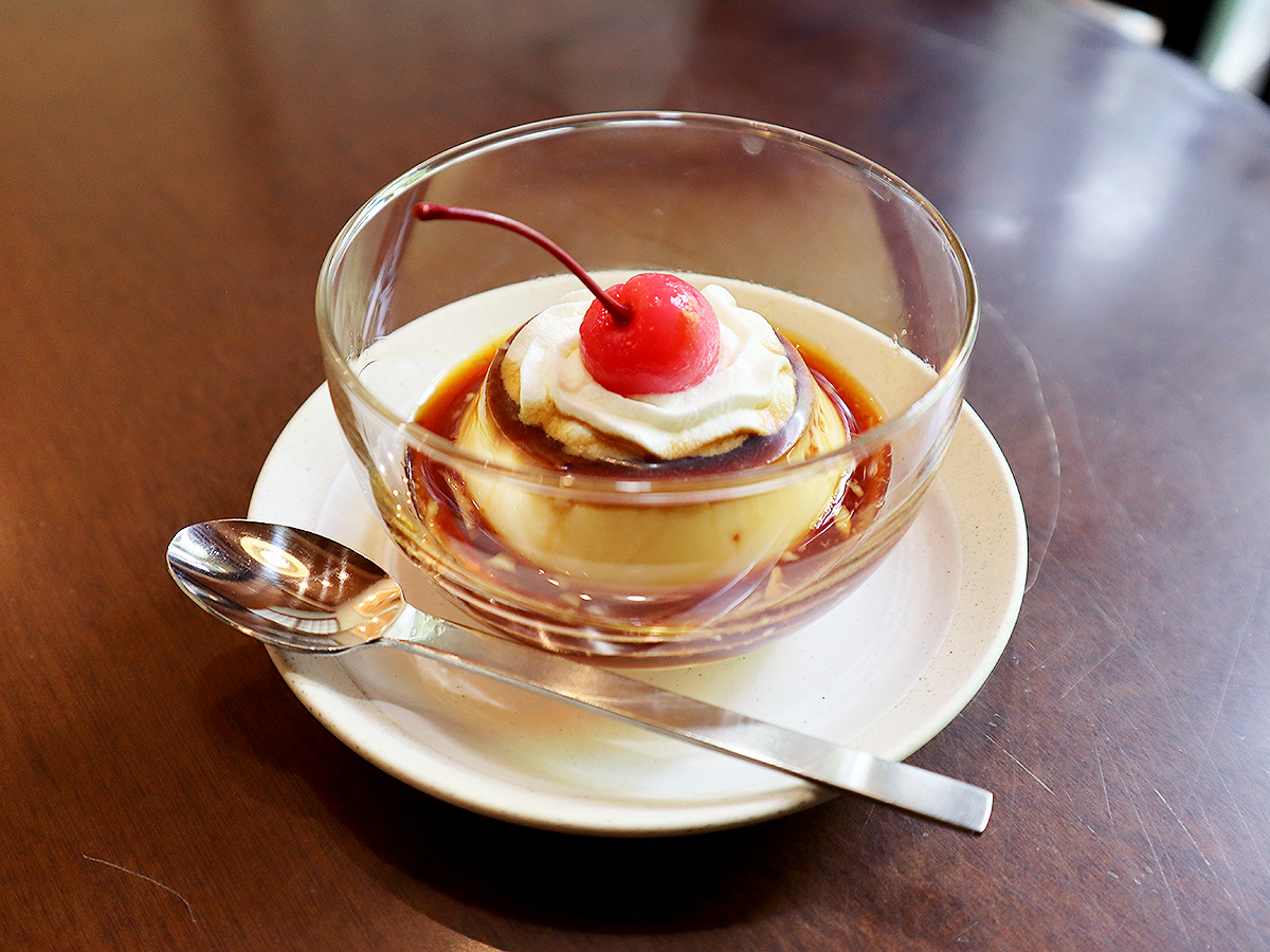 カフェ明星のプリン