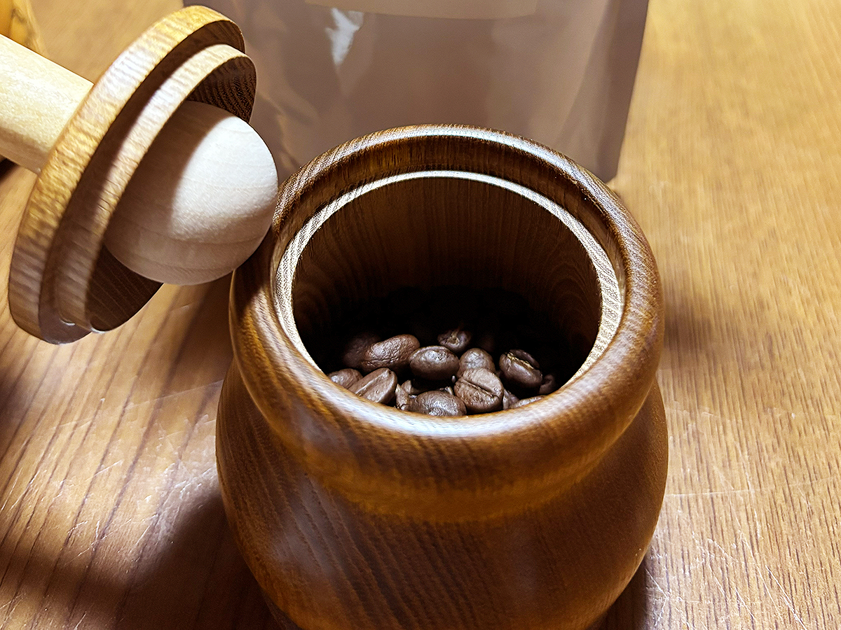 結日和のコーヒー挽き体験
